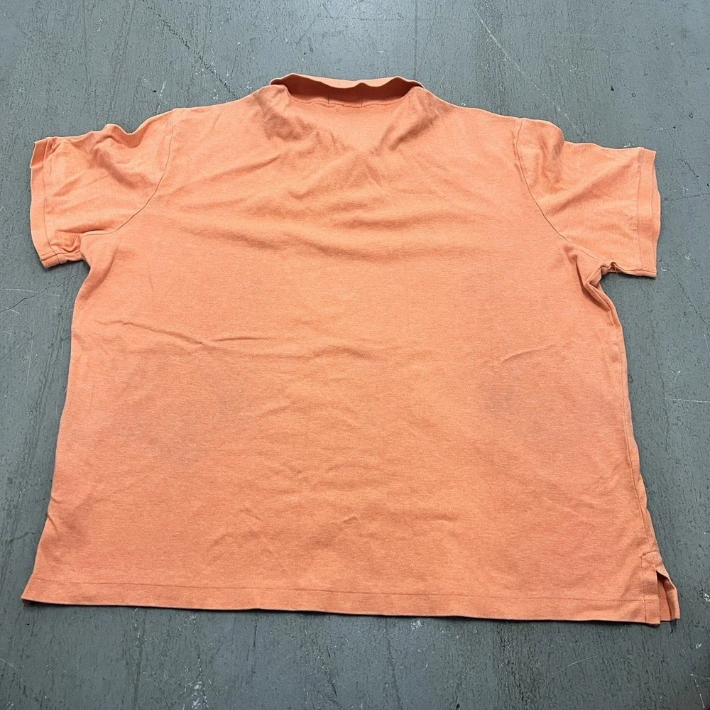 Polo Ralph Lauren Mens Orange Classic Fit Short Sleeve Polo Shirt Size XL Cotton